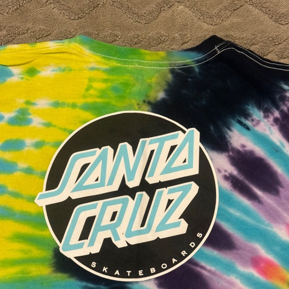 Santa Cruz Skateboards  | Women's Tie Dye T Shirt | Size XL - Picture 7 of 9